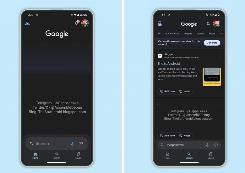 Google снова хочет переместить поисковую строку в Android к нижней части экрана. Такая функция уже доступна