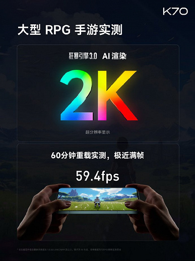 Snapdragon 8 Gen 2, немерцающий экран 2К, 5000 мА·ч и 120 Вт, новейший сенсор Light and Shadow Hunter 800 — за 350 долларов. Представлен Redmi K70