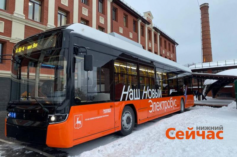 В Нижнем Новгороде представили первый белорусско-российский электробус «МиНиН», он же «апельсин»