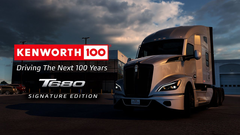 American Truck Simulator has quickly added a new truck. Collab with Kenworth for the company&#39;s 100th anniversary