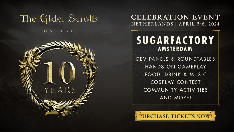 The Elder Scrolls Online&#39;s anniversary will be celebrated throughout the year in different parts of the world.