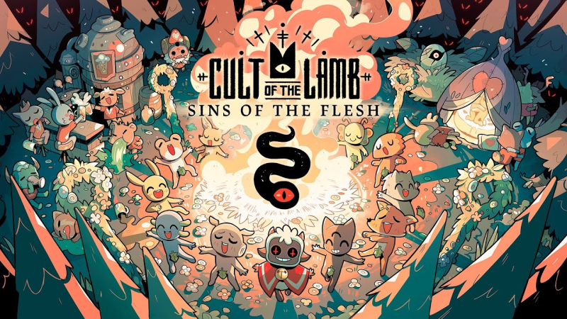 Cult of the Lamb received a free update with alcohol, sex and new rituals Sins of the Flesh