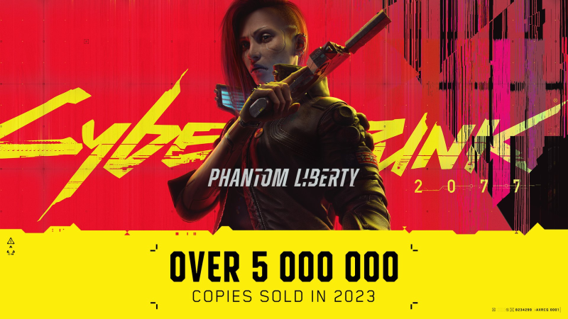 Cyberpunk 2077 Phantom Liberty DLC circulation exceeds 5 million copies