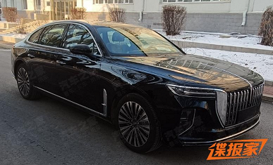 Это Hongqi H9 2024. Новейший премиальный седан показали вживую