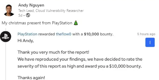 PlayStation was hacked again. Sony paid the hacker a reward