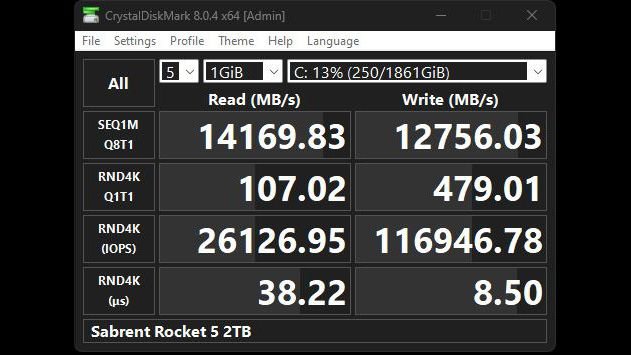 Почти 15 ГБ/с на операциях чтения. Sabrent представила сверхбыстрый SSD Rocket 5