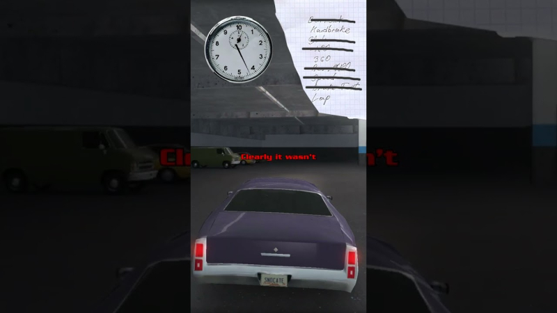 The first Driver was revealed almost 25 years later. Players found a tutorial and learned that there is content beyond the parking lot challenge