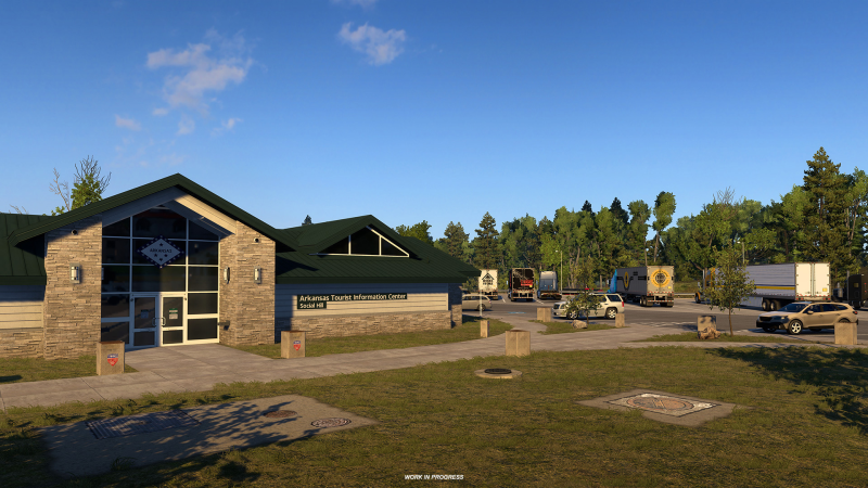 Arkansas Parking and Recreation Areas in American Truck Simulator: New Add-on Screenshots