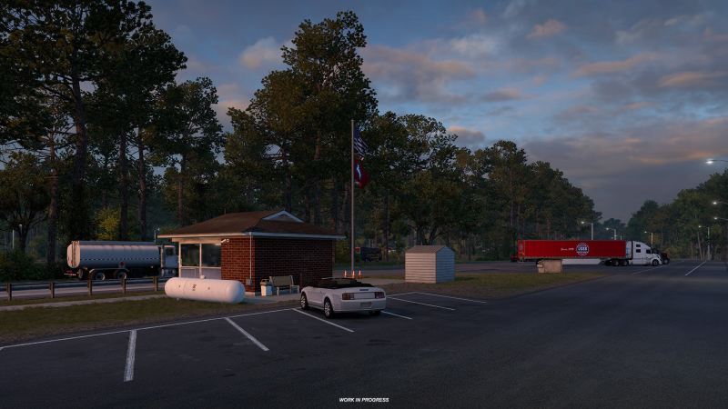 Arkansas Parking and Recreation Areas in American Truck Simulator: New Add-on Screenshots