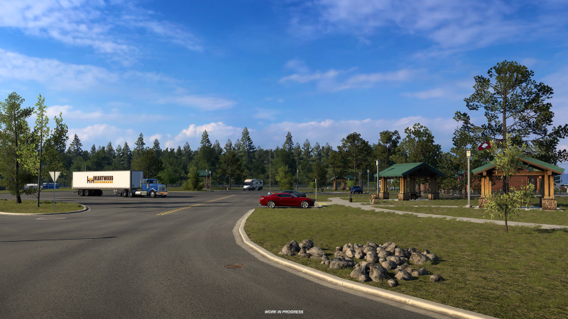 Arkansas Parking and Recreation Areas in American Truck Simulator: New Add-on Screenshots