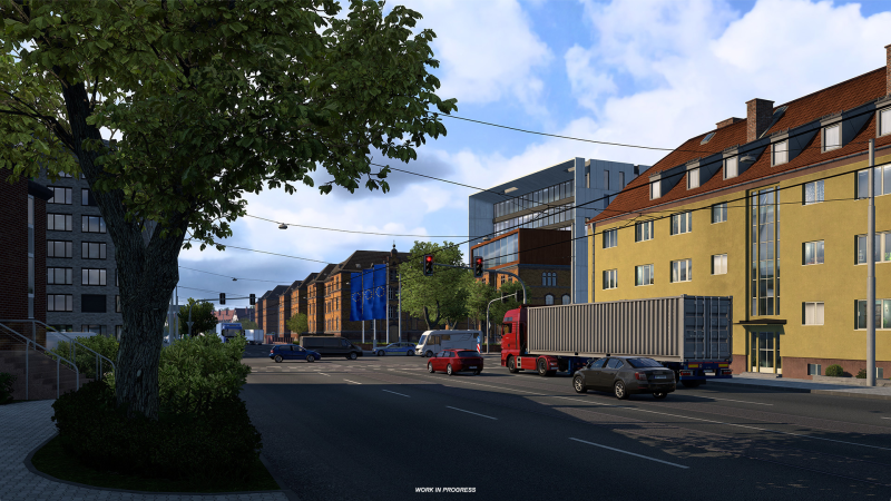 Tour of the updated cities in Euro Truck Simulator 2: new screenshots of the remake of Germany