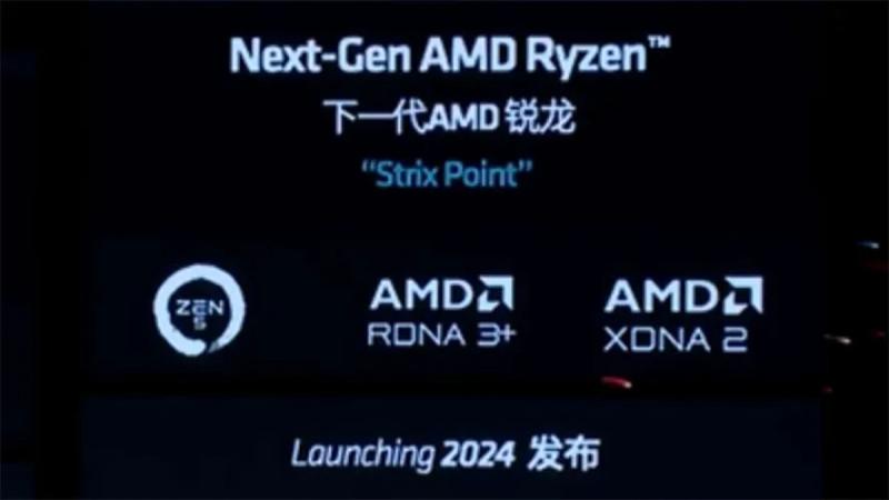 AMD рассказала о процессорах Strix Point: Zen 5, RDNA 3+ и XDNA 2 в 2024 году