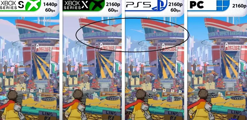 Hi-Fi Rush graphics on PS5 compared with Xbox versions