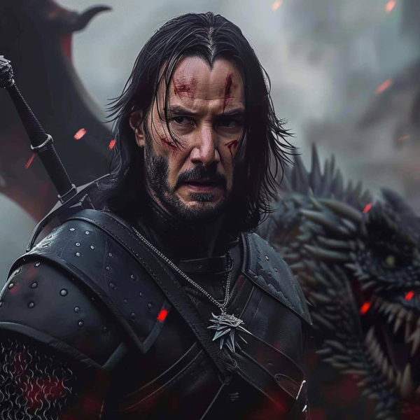 “Johnald of Rivia”: Keanu Reeves was presented as Geralt from The Witcher using AI