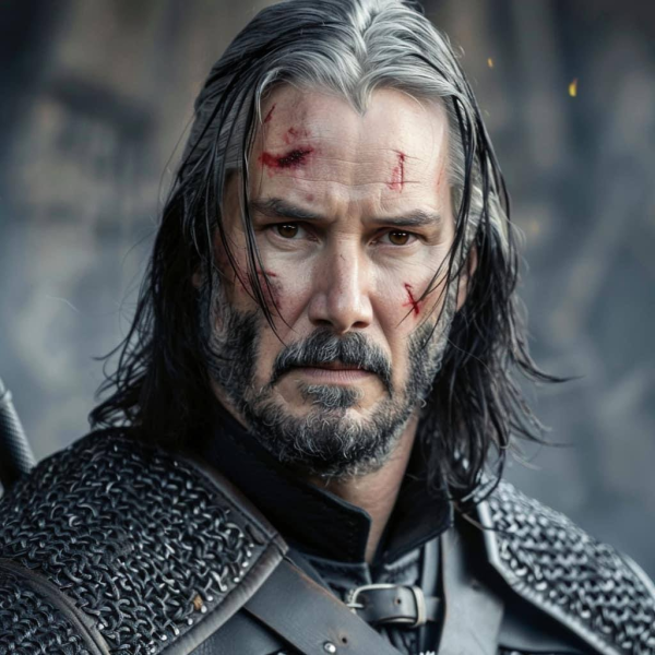 “Johnald of Rivia”: Keanu Reeves was presented as Geralt from The Witcher using AI