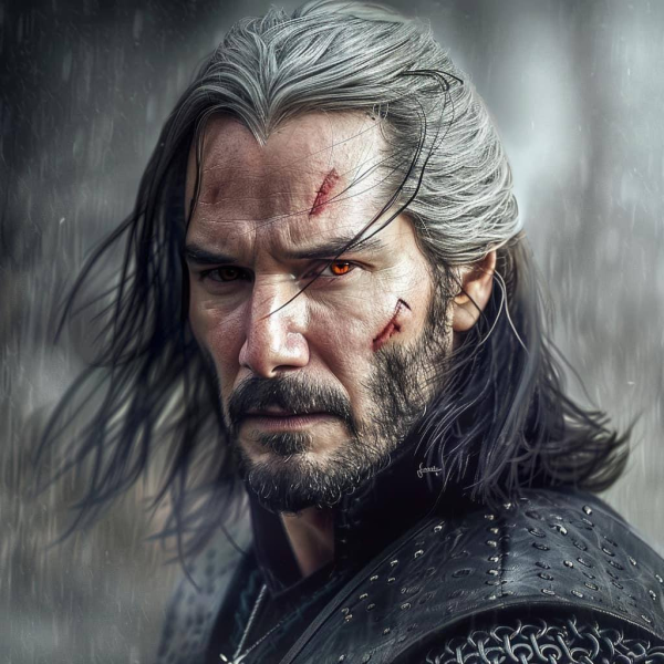 “Johnald of Rivia”: Keanu Reeves was presented as Geralt from The Witcher using AI