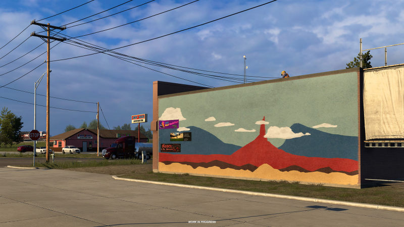 Nebraska street art in American Truck Simulator: new screenshots of the ATS add-on