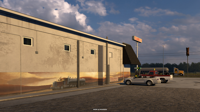 Nebraska street art in American Truck Simulator: new screenshots of the ATS add-on