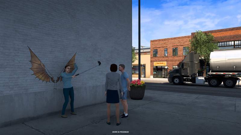 Nebraska street art in American Truck Simulator: new screenshots of the ATS add-on