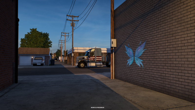 Nebraska street art in American Truck Simulator: new screenshots of the ATS add-on