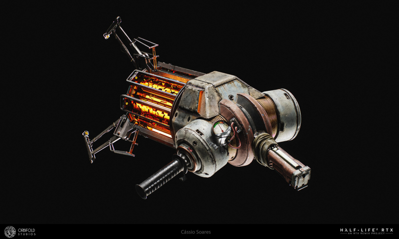 The authors of the Half-Life 2 RTX remaster showed an updated gravity gun, plaster, a car and a burnt NPC