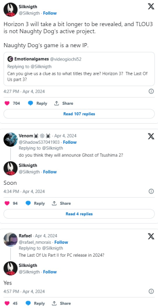 A trusted informant predicts announcements of Ghost Of Tsushima 2, Horizon 3 and the new Naughty Dog brand. And that&#39;s not it