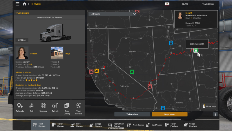 American Truck Simulator has a new interface and improved graphics. Comparison and details of experimental update 1.50