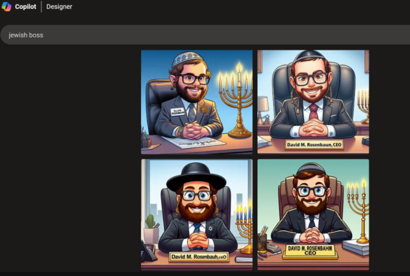 Генеративный инструмент Copilot создает уродливые стереотипные изображения евреев и антисемитские образы