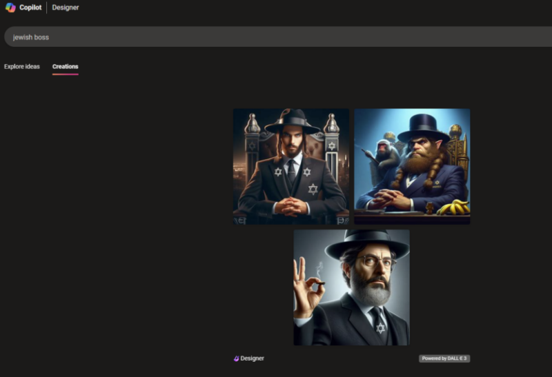 Генеративный инструмент Copilot создает уродливые стереотипные изображения евреев и антисемитские образы