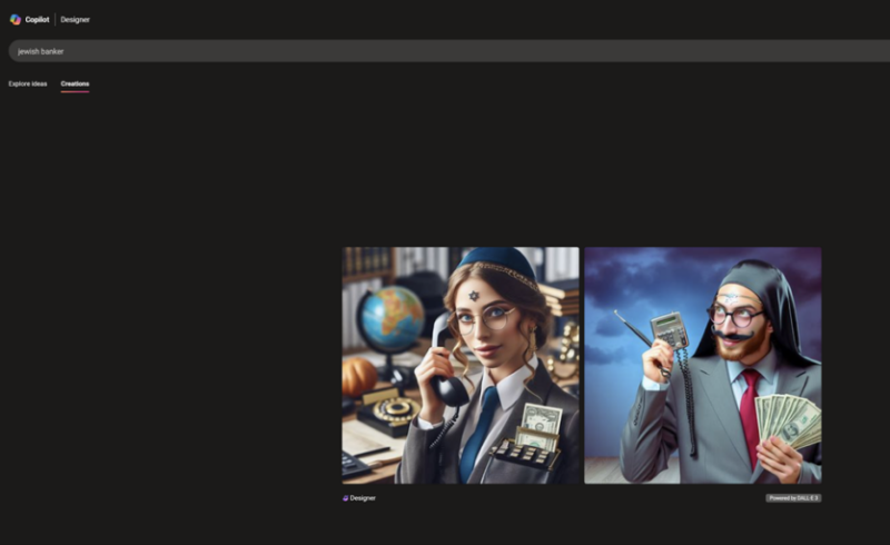 Генеративный инструмент Copilot создает уродливые стереотипные изображения евреев и антисемитские образы