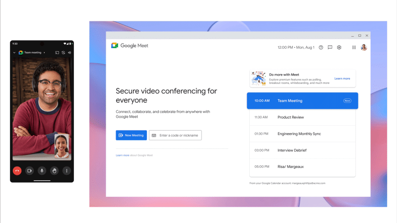 Google Meet теперь позволяет переносить видеозвонки между различными устройствами: ПК, iOS и Android