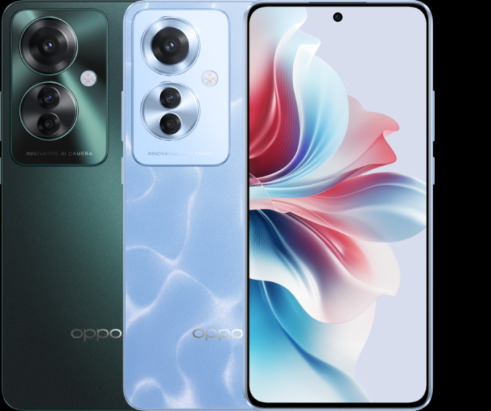 OPPO Reno11 F 5G с SoC Dimensity 7050 и «безрамочным» дисплеем вышел в Украине по цене 18 тыс. грн