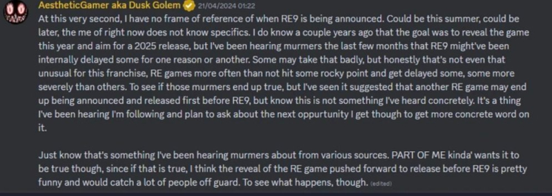 Rumor: Resident Evil 9 won&#39;t be released until 2026