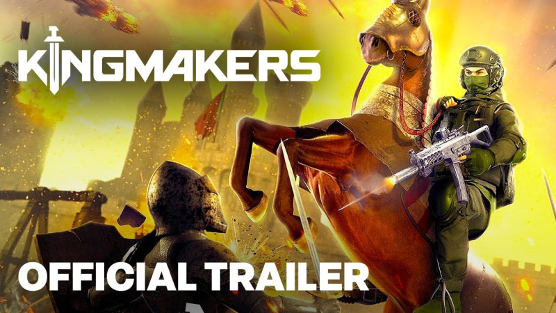 A new trailer for the action strategy Kingmakers has been presented, in which you can crush medieval knights with a modern tank