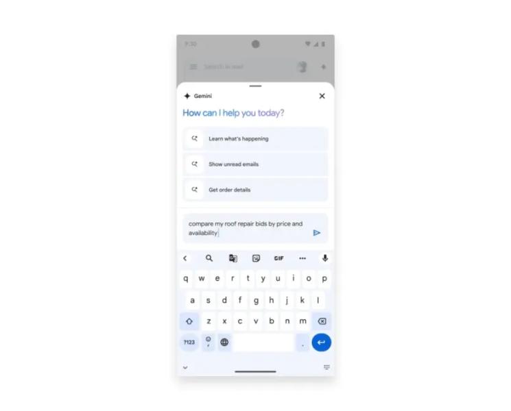 Gemini будет интегрирован с Calendar, Tasks и Keep, а мобильный Gmail получит 3 новые функции искусственного интеллекта