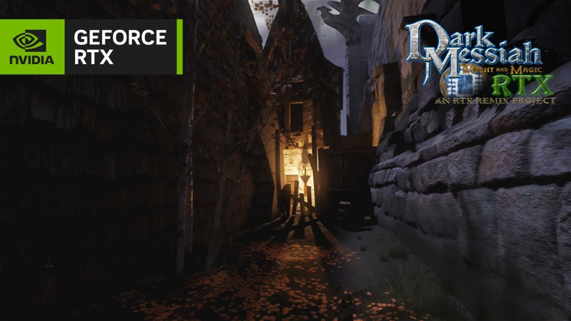 NVIDIA presented a fan remaster of Dark Messiah of Might and Magic as an example of the use of RTX Remix tools