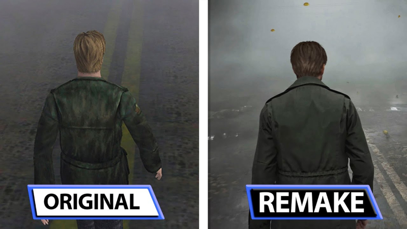 A video comparison of Silent Hill 2 Remake with the original version for PS2 has been released