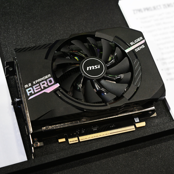 Это не видеокарта: MSI показала расширитель M.2 Xpander-Aero Slide для двух SSD PCIe 5.0 с горячей заменой